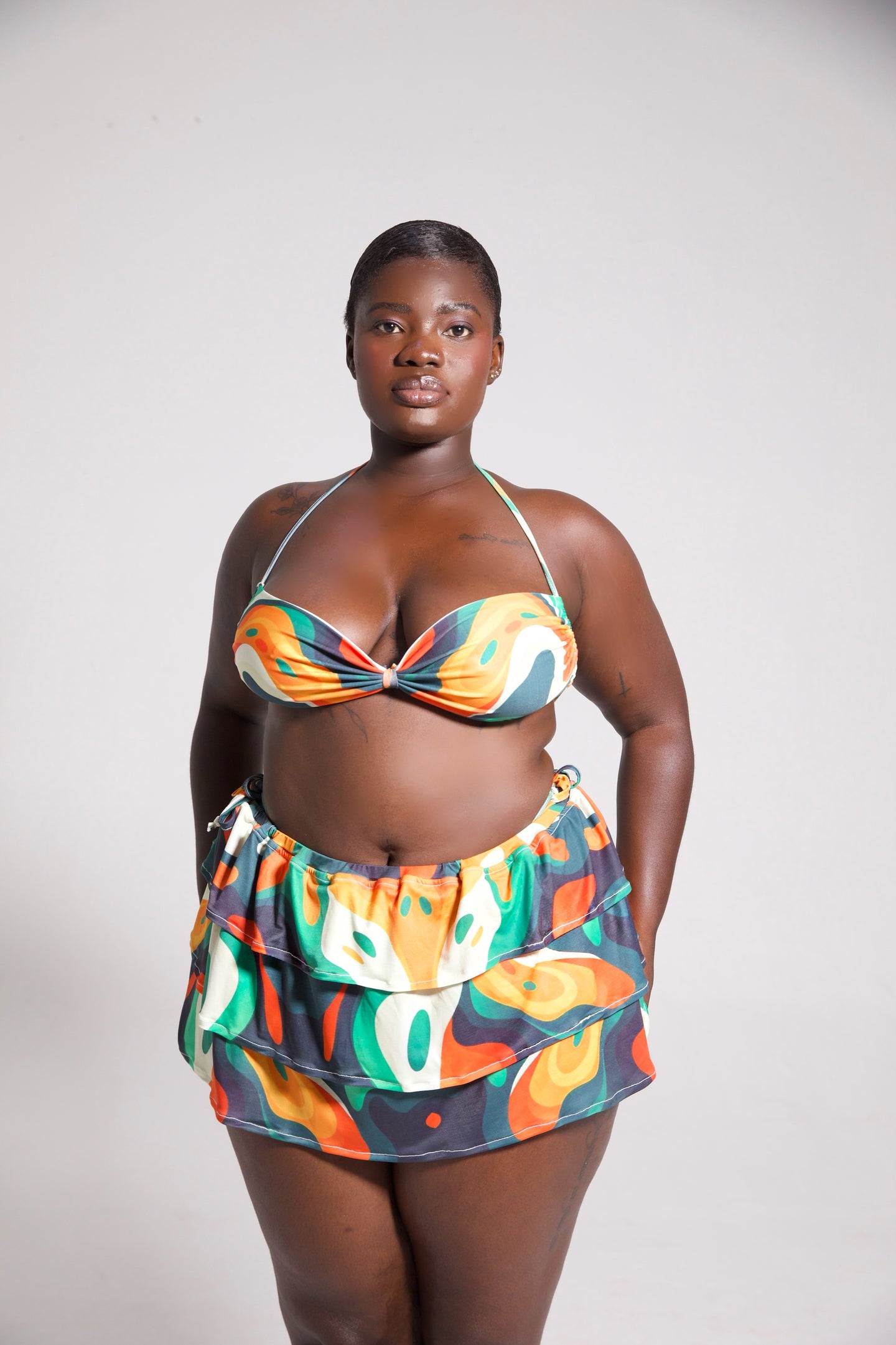 Tropical Canvas skirt Only